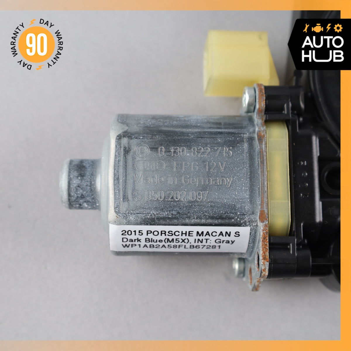 2015 Porsche Macan S 95B Rear Left Driver Side Door Window Regulator Motor OEM - photo 8