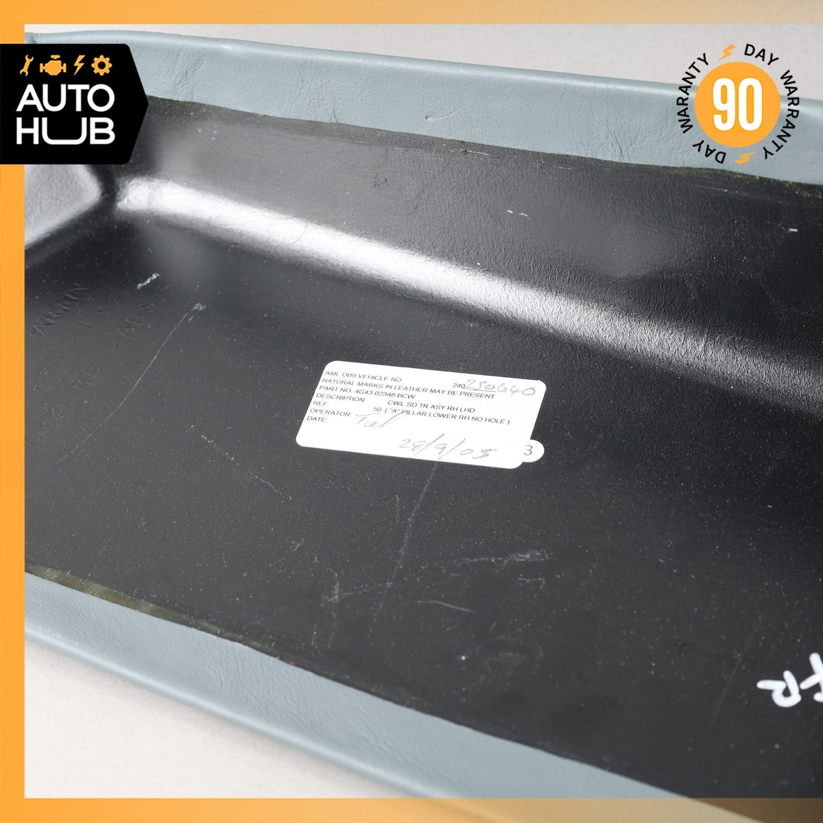 05-12 Aston Martin DB9 Front Right Side Lower A-Pillar Kick Panel Trim OEM 34k - photo 15