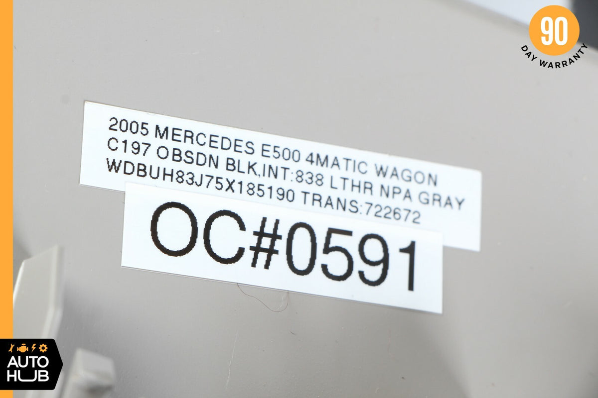 03-06 Mercedes W211 E500 E320 Rear Central Console Ash Tray Gray 2116800450 OEM - photo 12