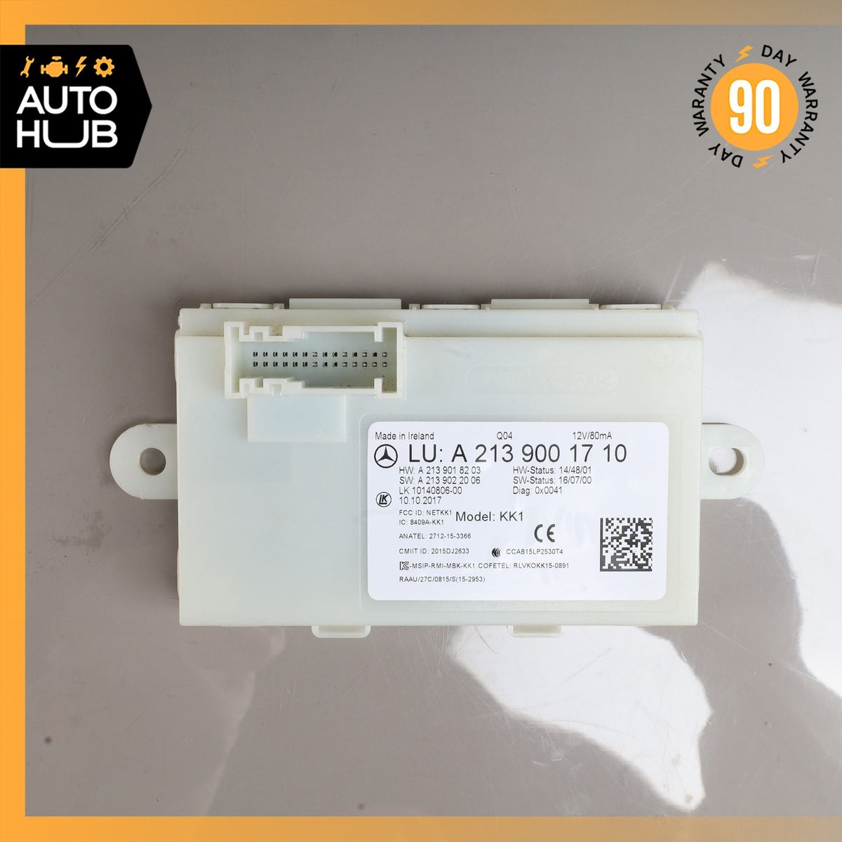 Mercedes W213 E300 Keyless Go Entry Control Module 2139001710 OEM 89k - photo 3
