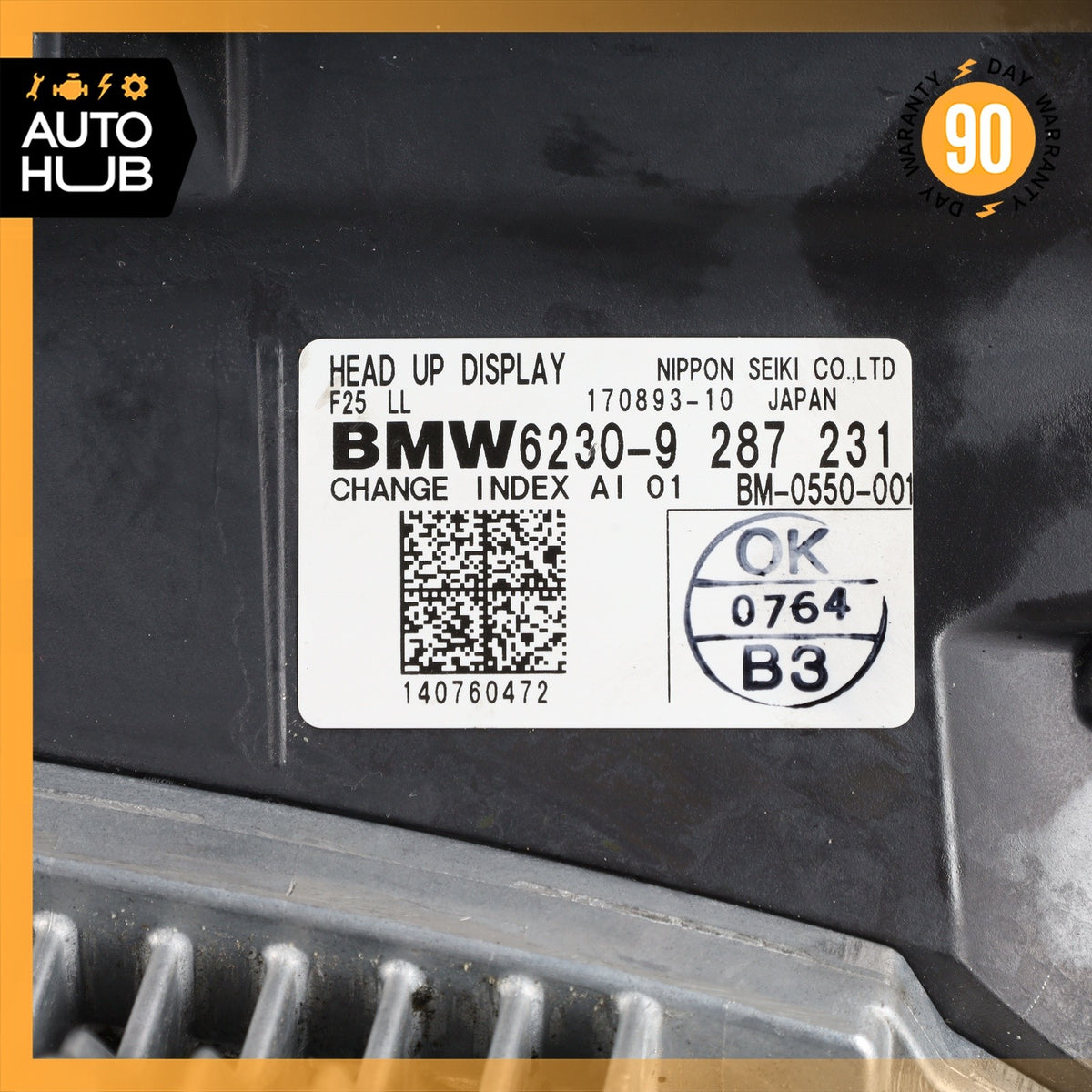 13-17 BMW F25 X3 Head Up Windscreen Display Projector Unit OEM 78k - photo 5