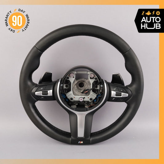 12-21 BMW F22 228i 328i 428i Gran Coupe M Sport Steering Wheel Leather Black OEM - photo 1
