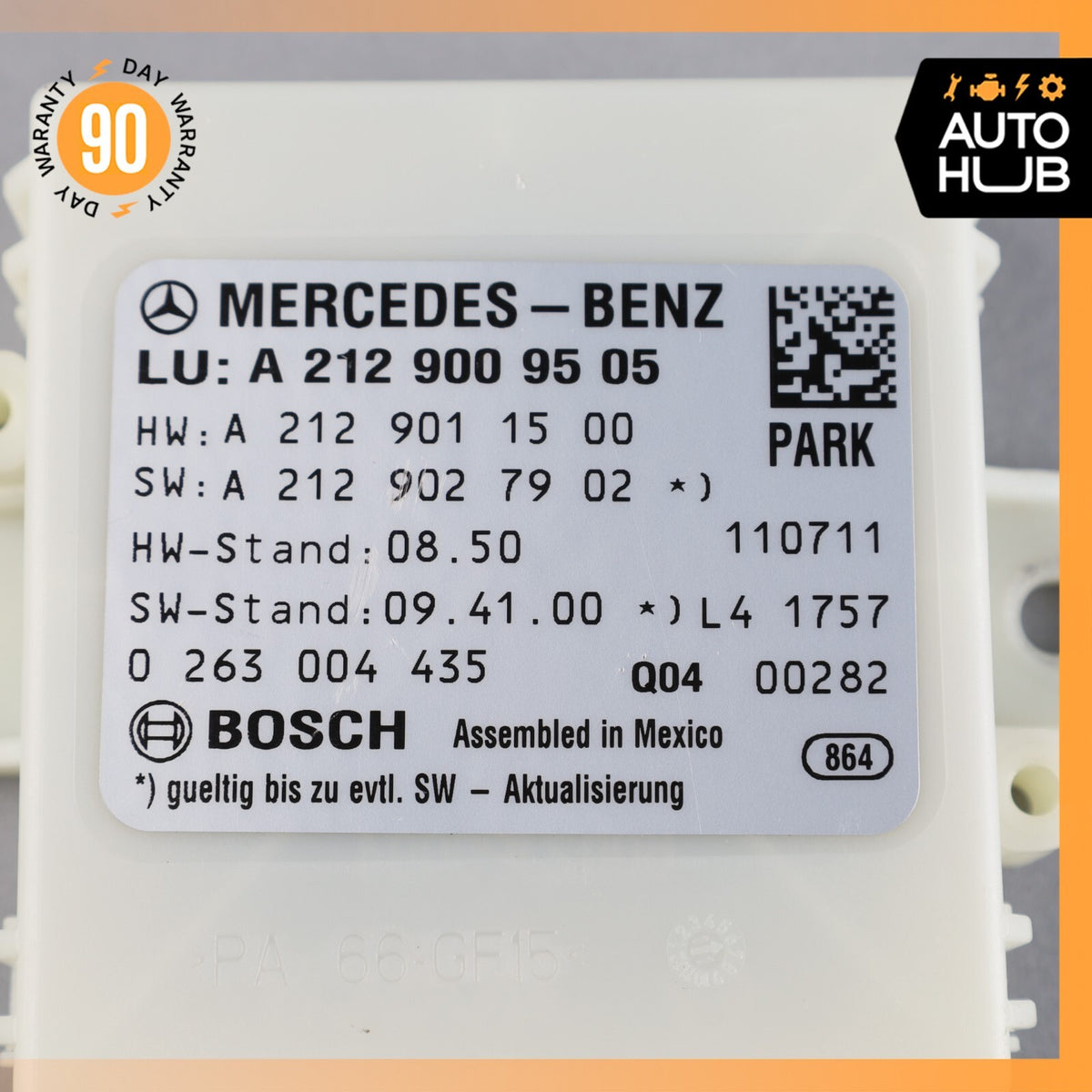 10-13 Mercedes W212 E350 Park Assist Parktornic Sensor Module Control OEM 49k - photo 7