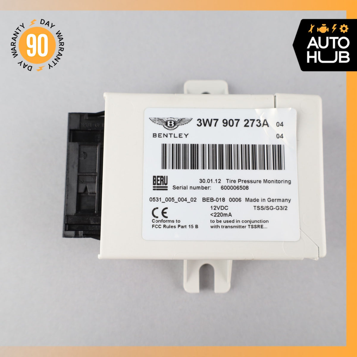 Bentley Continental Flying Spur Tire Pressure Monitoring System TPMS Module OEM - photo 9