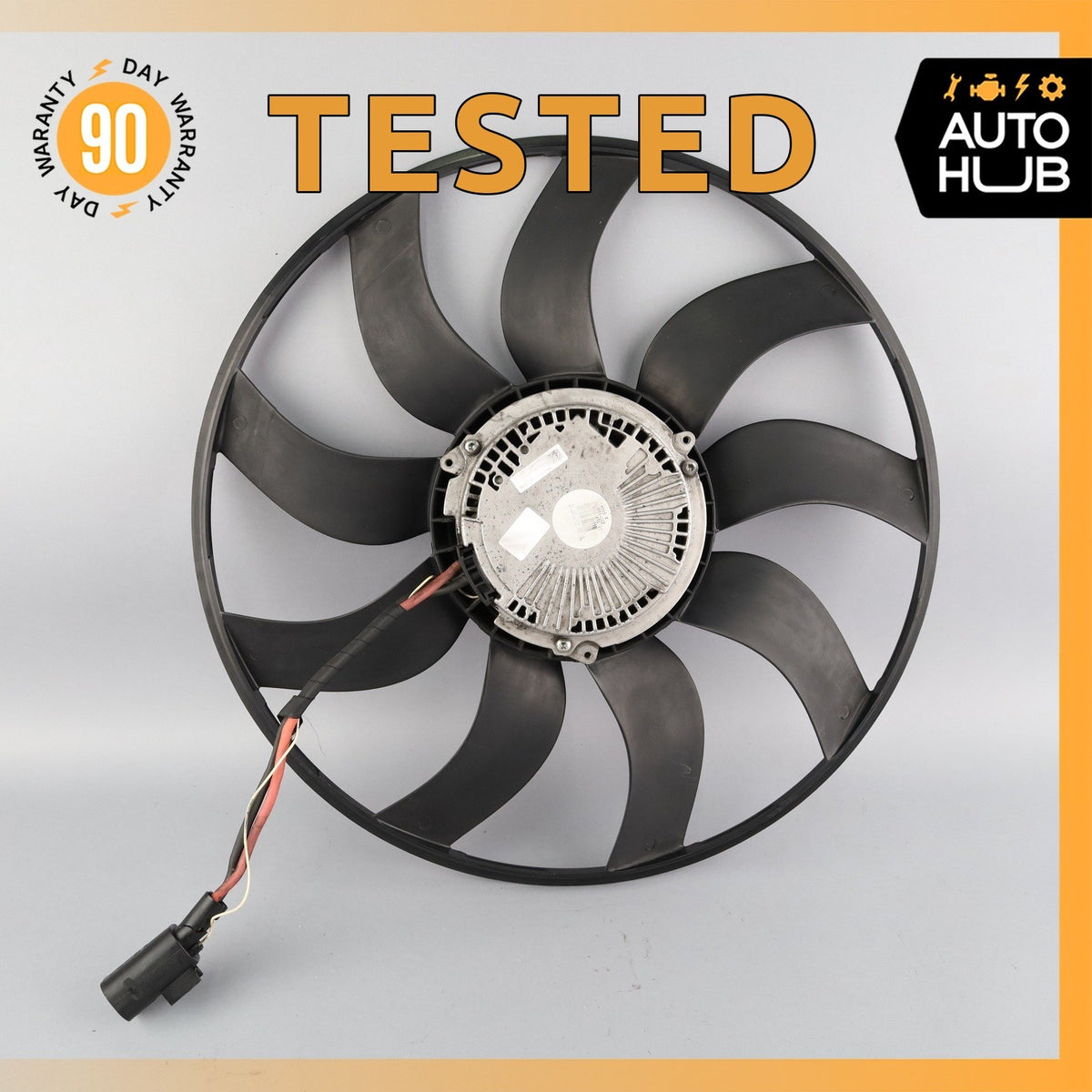 14-19 BMW F15 X5 X6 3.0L Engine Motor Radiator Cooling Fan Blade w/ Motor OEM - photo 1