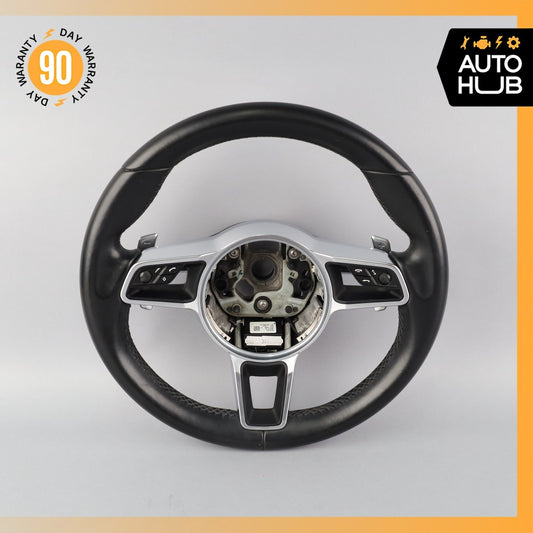 15-21 Porsche Macan 95B Cayenne 958 Steering Wheel w/ Paddle Shifters OEM - photo 1