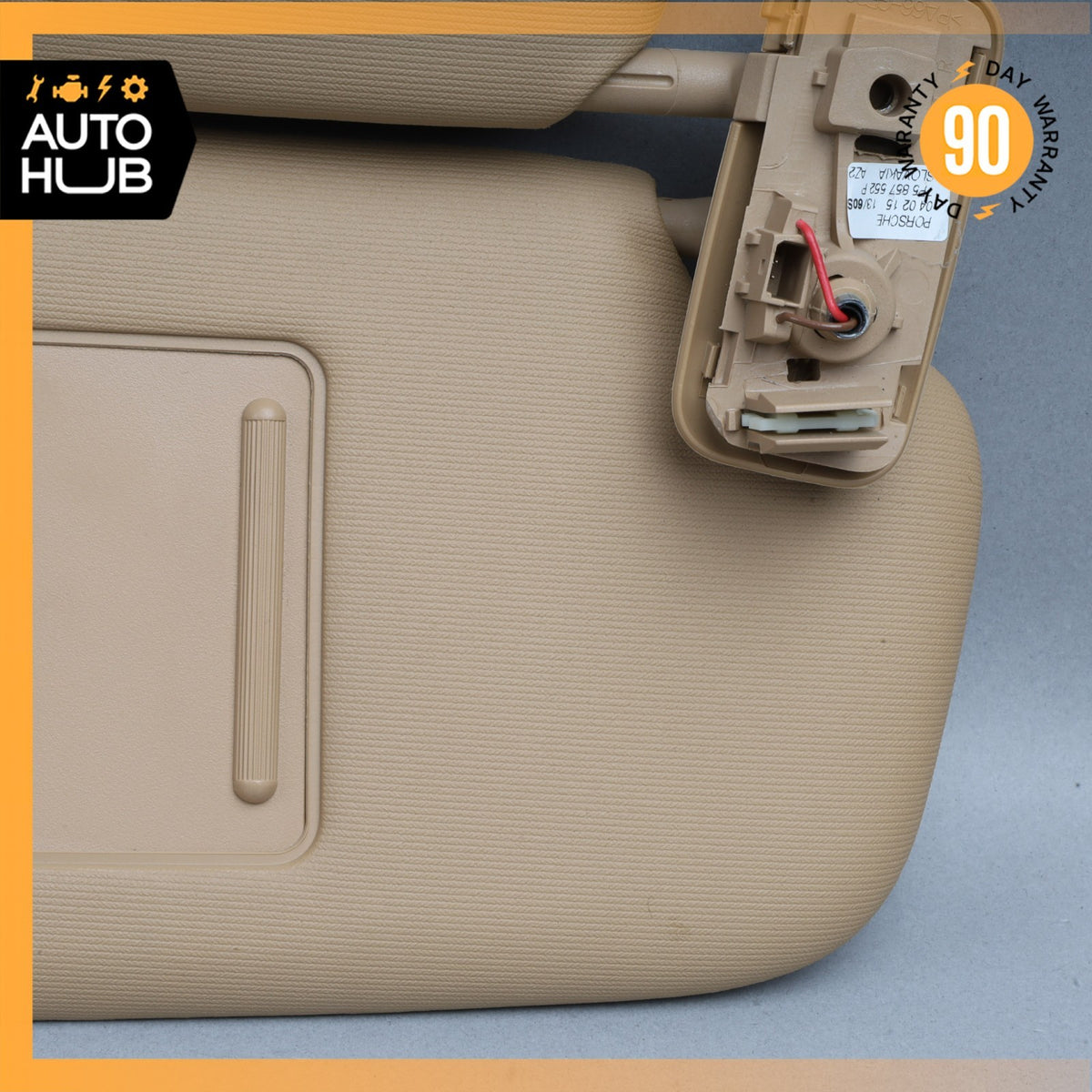 15-18 Porsche Cayenne 958 Sun Visor Sunvisor Front Right Beige 7P5857552P OEM - photo 10