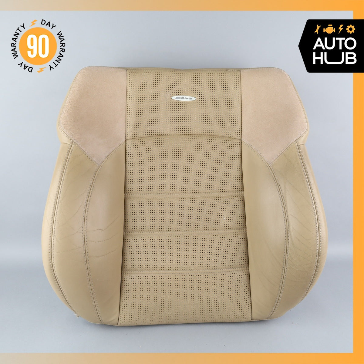 07-09 Mercedes W211 E63 AMG Front Left or Right Top Upper Seat Cushion Beige OEM - photo 2