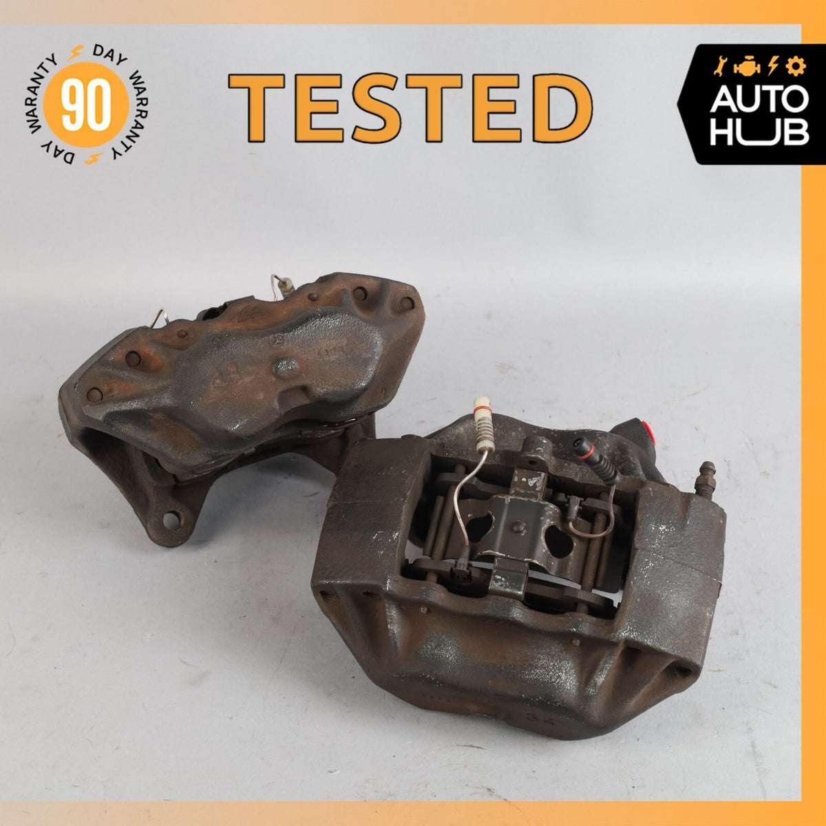 90-98 Mercedes R129 SL500 300SL SL320 Front Brake Calipers Left & Right Set OEM - photo 1