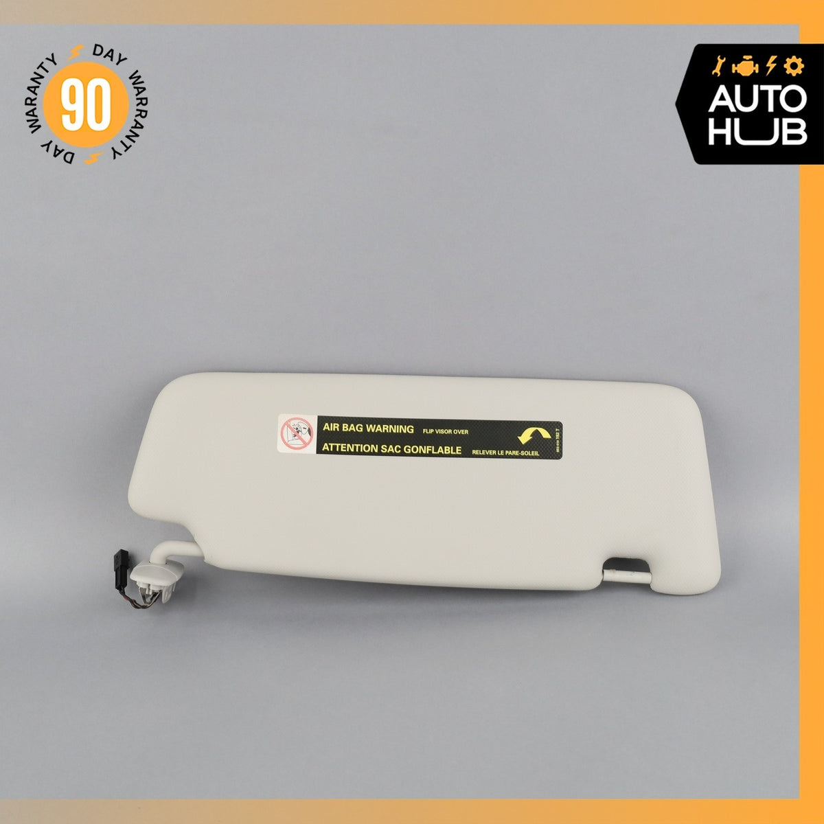 10-12 Audi B8 A4 S4 Left Sunvisor Sun Visor Gray 8K0857551L OEM - photo 2