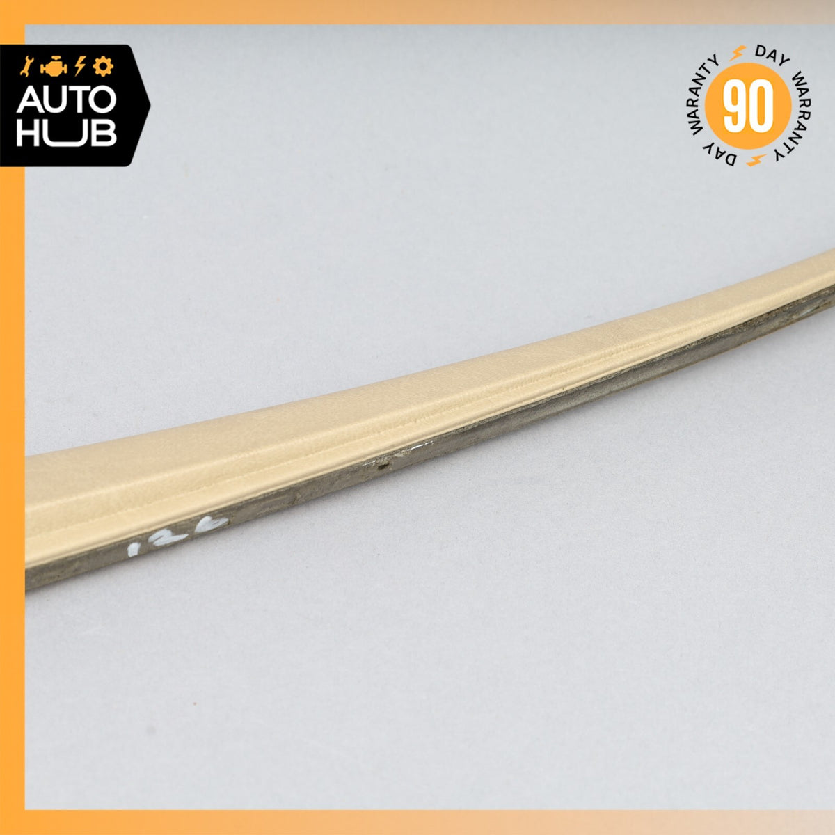 Mercedes W126 420SEL Rear Right Side Door Window Panel Trim Beige OEM - photo 10