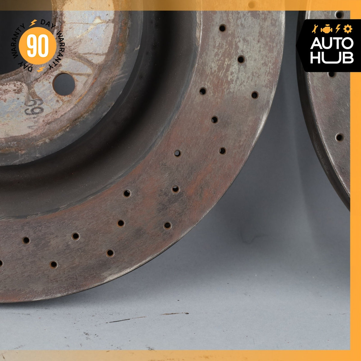 00-04 Aston Martin DB7 Front Brake Rotors Disc Left & Right Set OEM 38k - photo 6