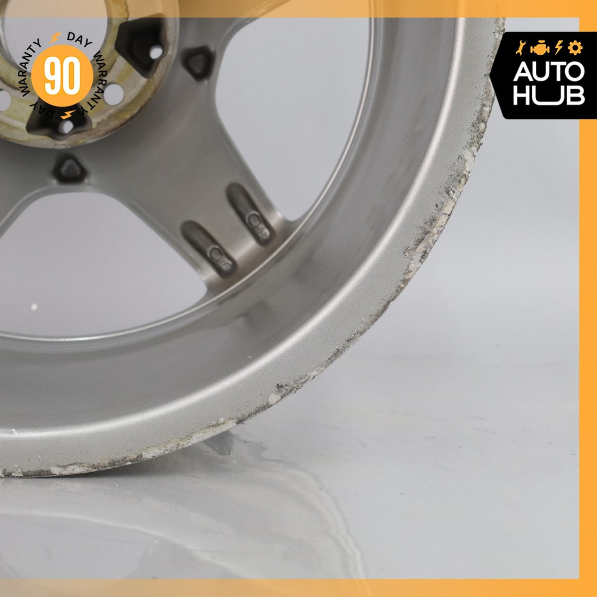 Mercedes W208 CLK430 SLK320 7.5 x 17 17" Front Wheel Rim Chrome 1704011302 OEM - photo 14