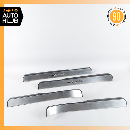 07-13 Mercedes W221 S63 AMG S400 S350 Door Step Sill Panel Set of 4 OEM - photo 1