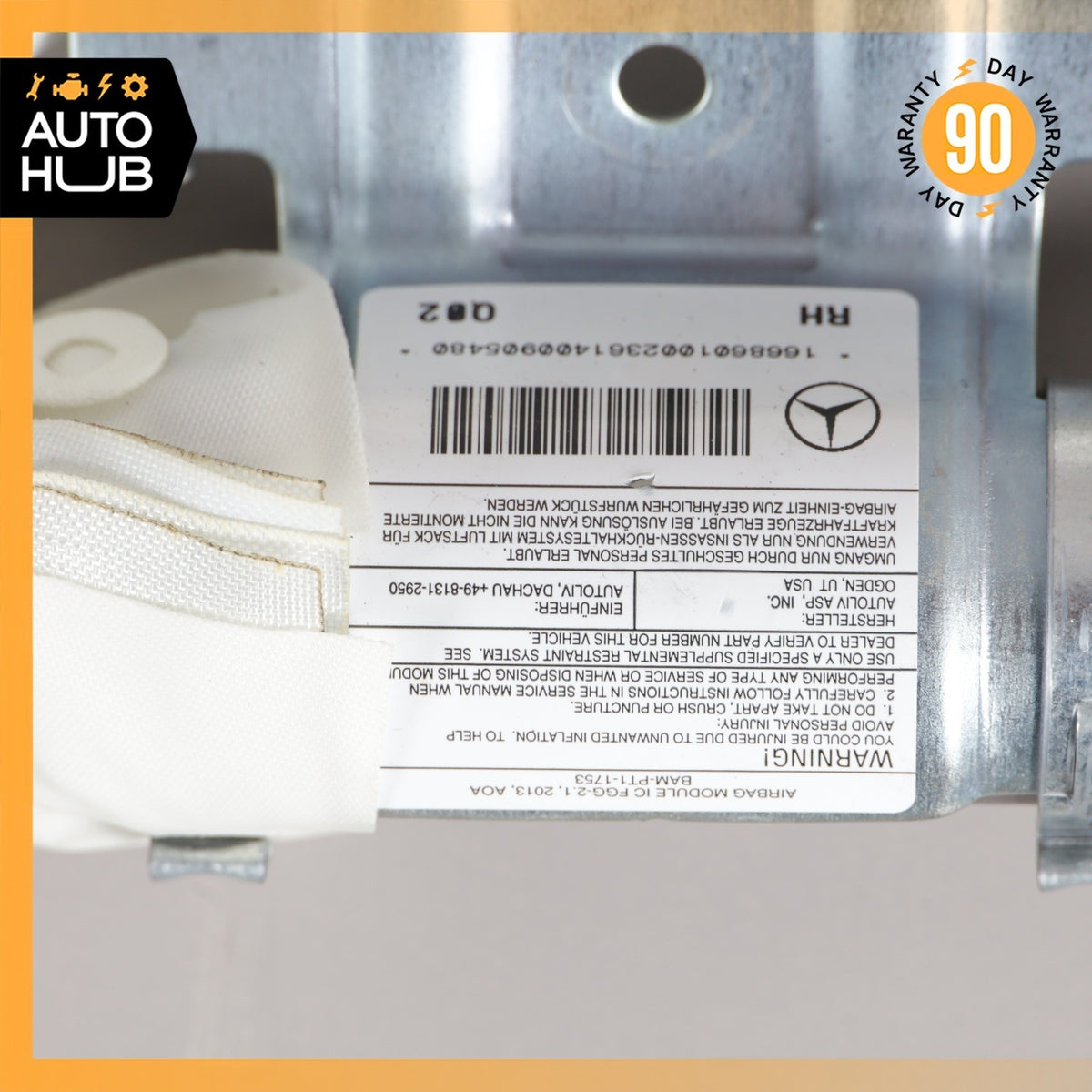 13-16 Mercedes X166 GL450 GL550 GL350 Roof Curtain Airbag Air Bag Right Side OEM - photo 6