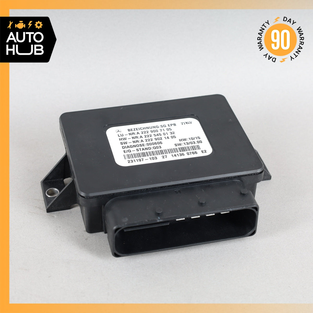 14-17 Mercedes W222 S65 S600 S63 Electronic Parking Brake Control Module OEM - photo 1