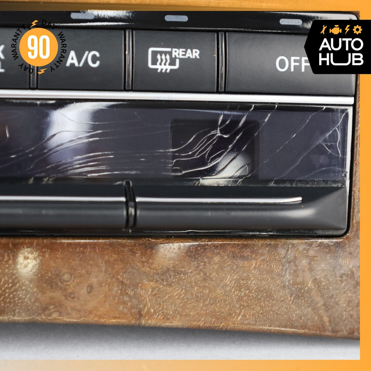 14-17 Mercedes W212 E350 E550 A/C AC Heater Climate Control Switch Wood OEM - photo 8