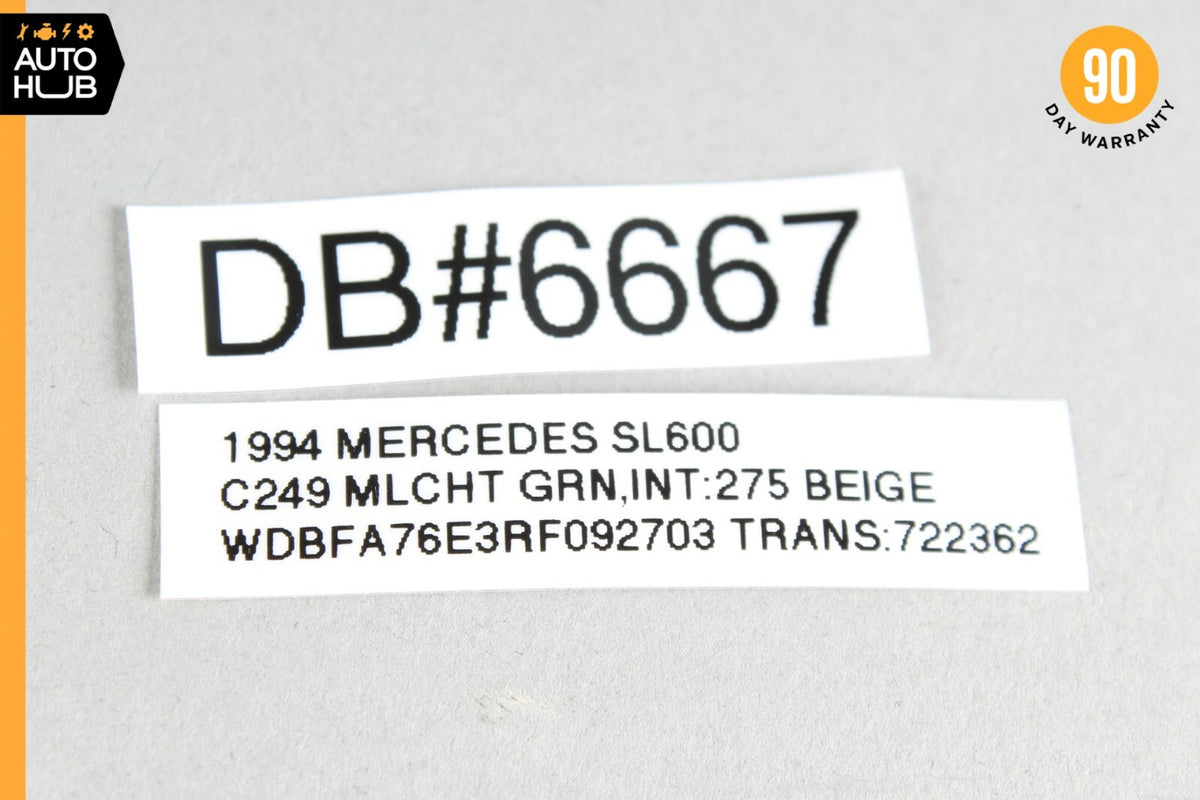 90-94 Mercedes R129 SL600 SL500 Switch Acceleration Skid Control ASR Button OEM - photo 7