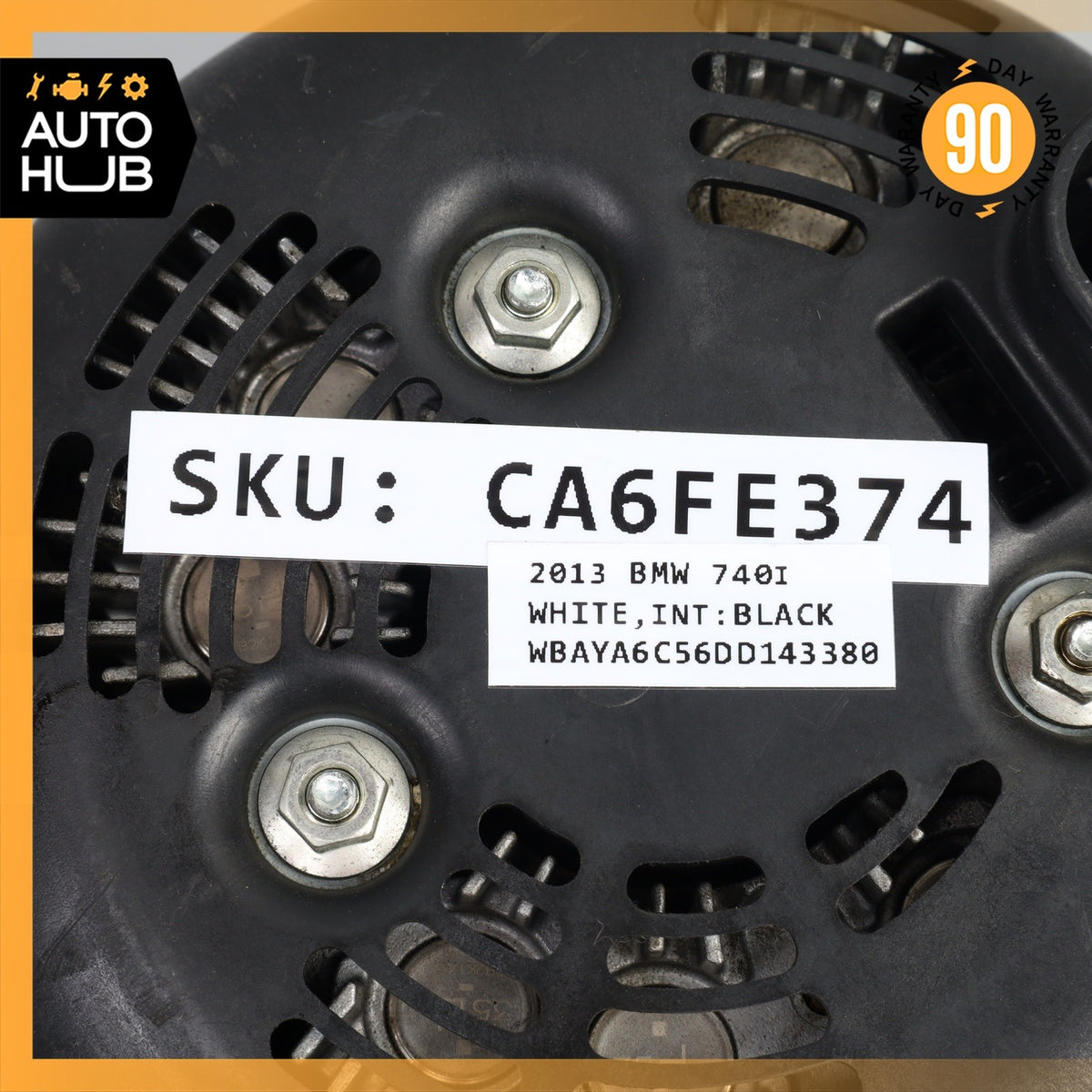 12-19 BMW F01 740i X3 X4 X5 X6 Engine Motor Generator Alternator 7616119 OEM - photo 11