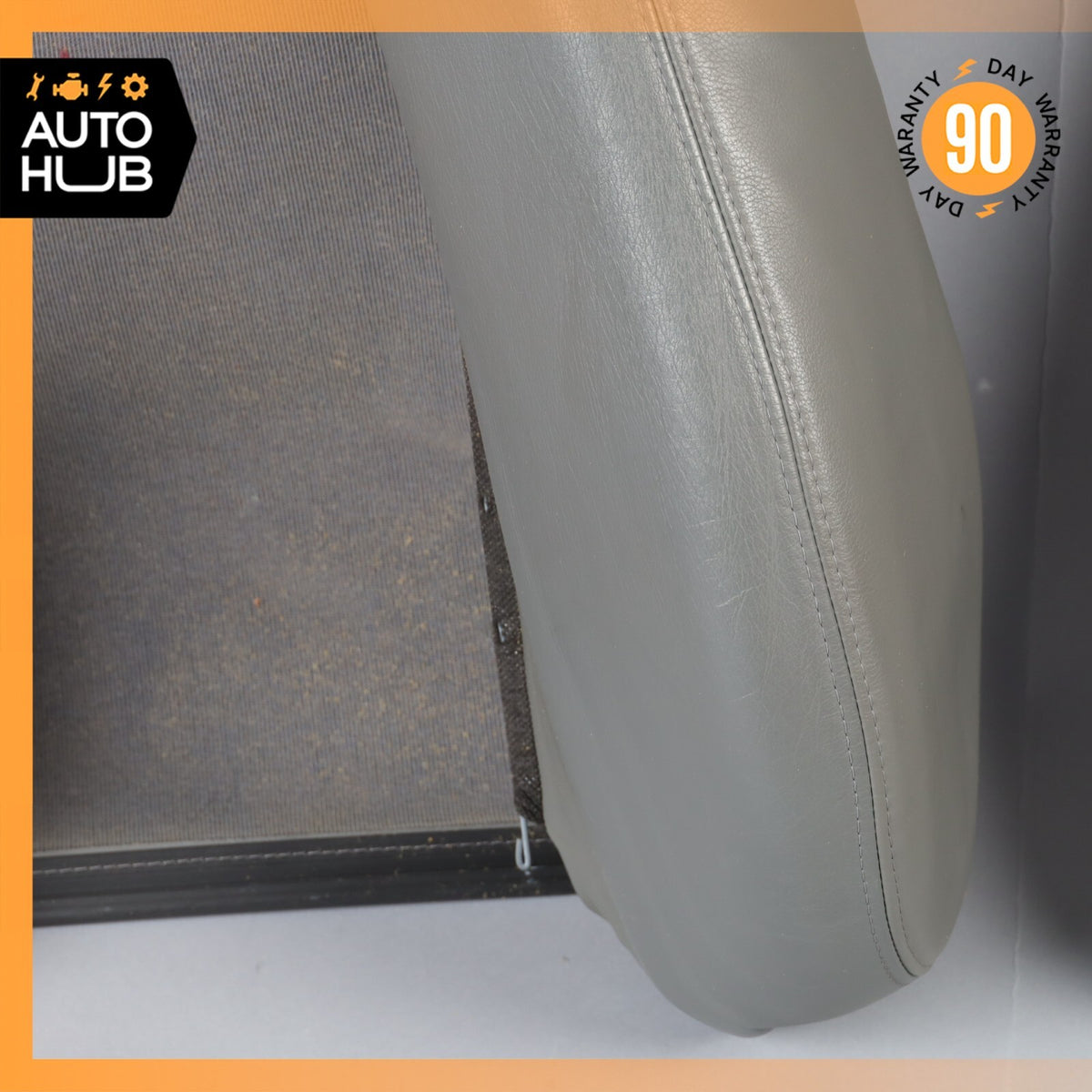 02-06 Maserati Spyder 4200 M138 Front Right Top Upper Seat Cushion Grey OEM - photo 5