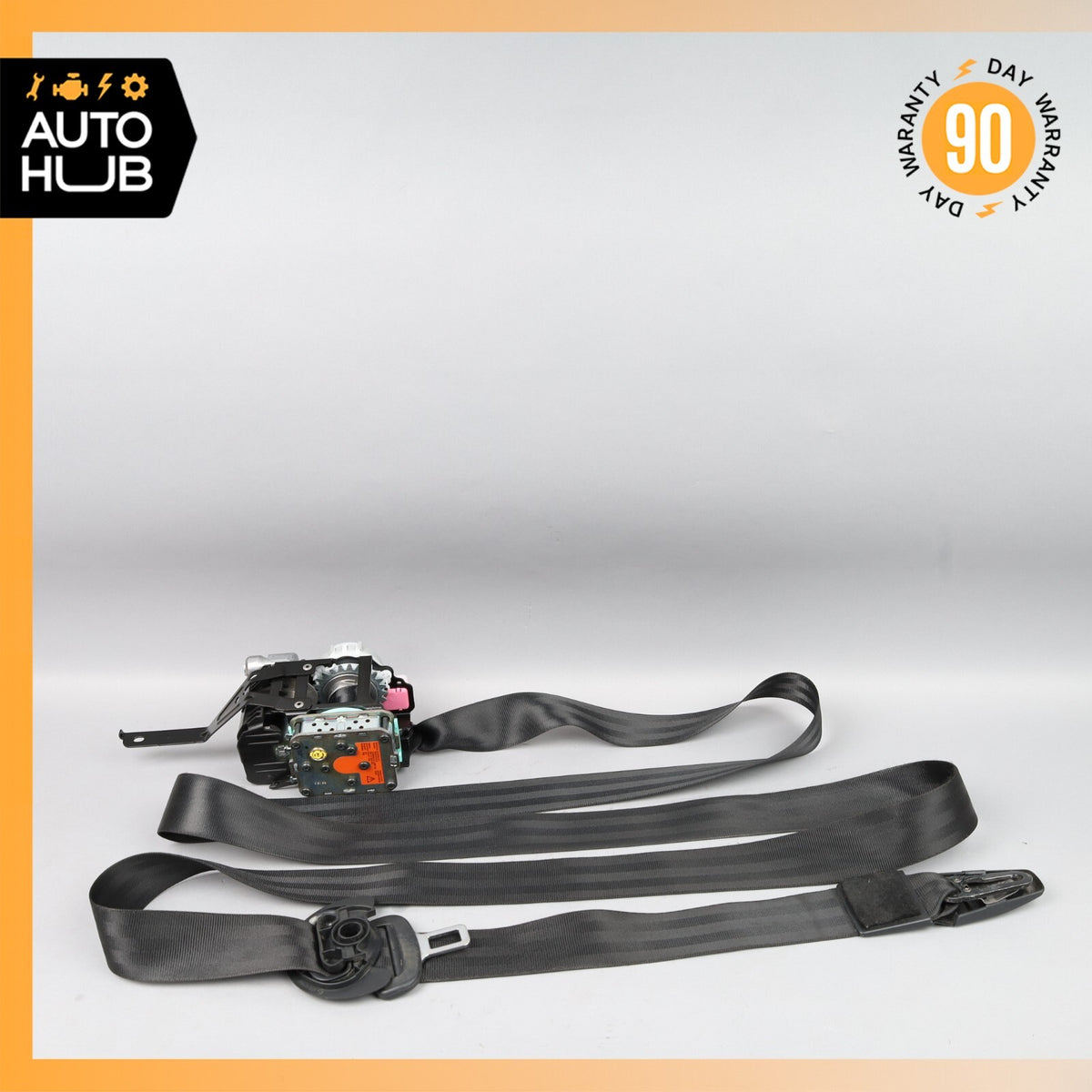 11-18 Porsche Cayenne 958 Hybrid S Front Left Driver Side Seat Belt Black OEM - photo 2