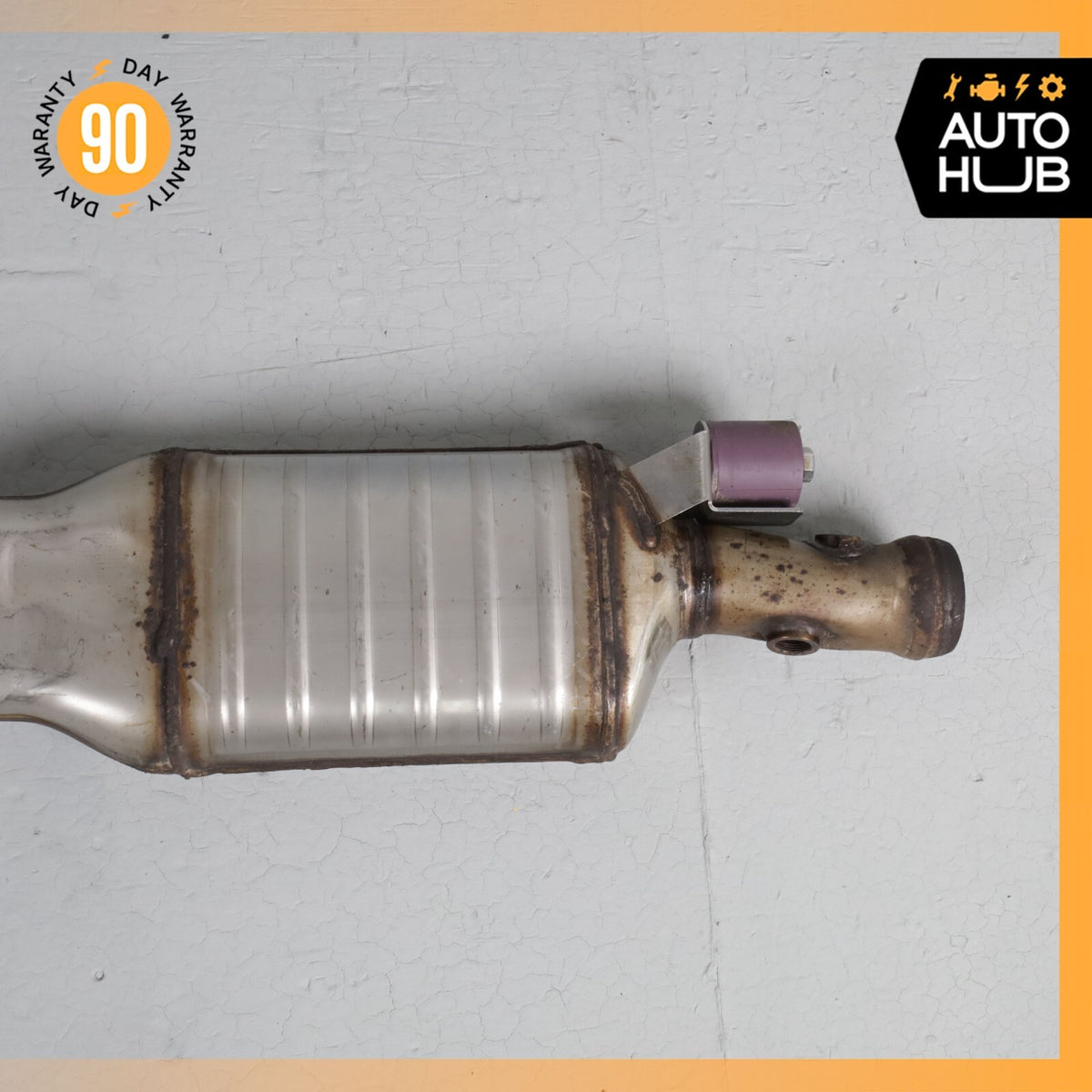 14-16 Mercedes W212 E250 Diesel Exhaust Mid Pipe Center Resonator Silencer OEM - photo 12