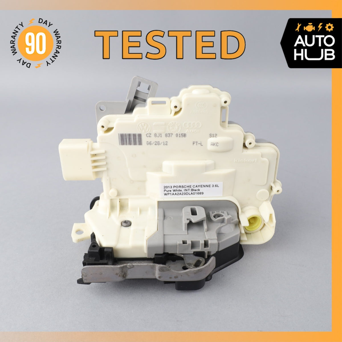 11-18 Porsche Cayenne 958 Front Left Driver Side Door Lock Latch Actuator OEM - photo 1