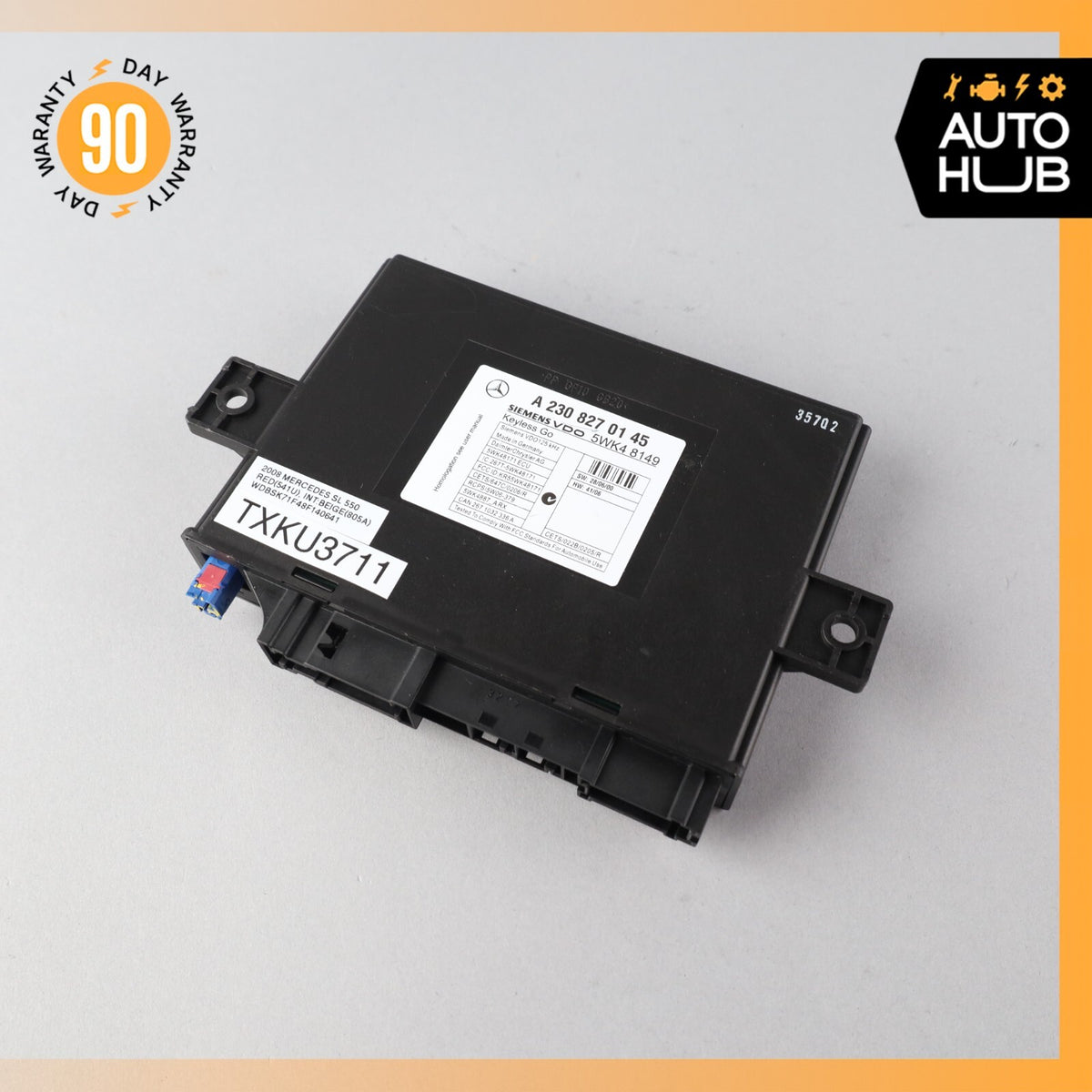 07-12 Mercedes R230 SL550 SL500 SL600 Keyless Go Entry Control Module OEM - photo 1