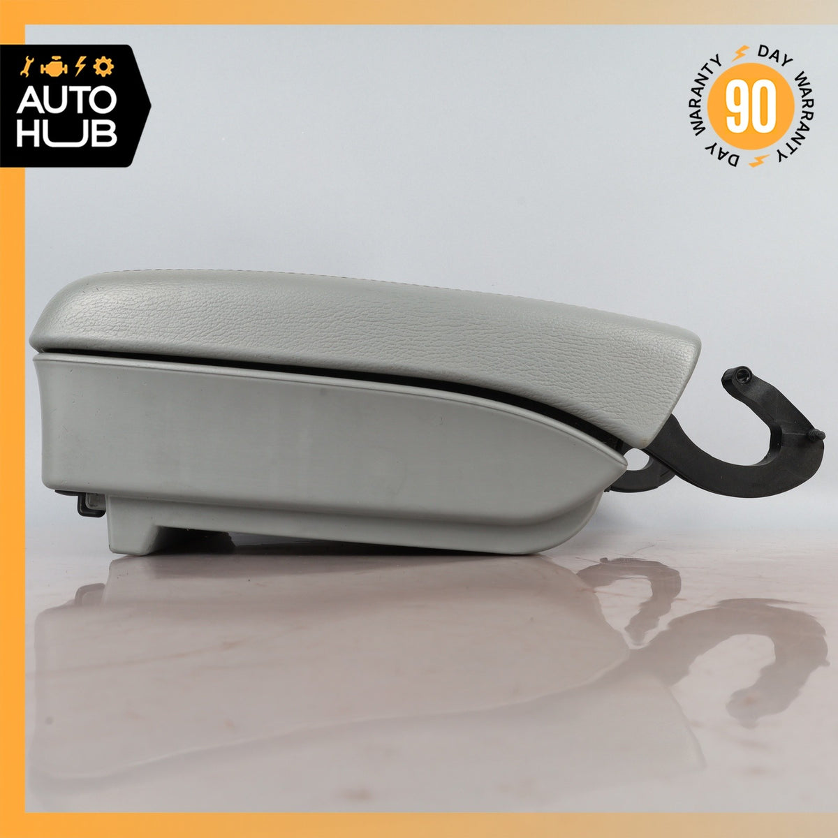 03-10 Porsche Cayenne 955 Front Center Console Armrest Arm Rest Leather Gray OEM - photo 10