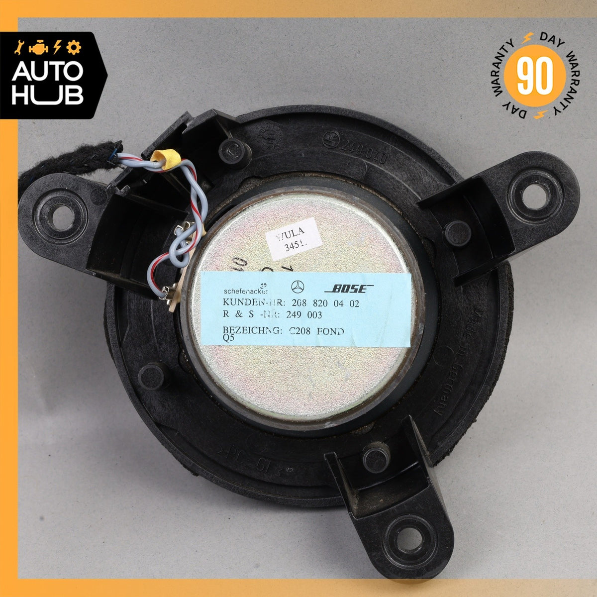 98-03 Mercedes W208 CLK430 CLK320 CLK55 AMG Door Sound Speaker 2088200402 OEM - photo 8