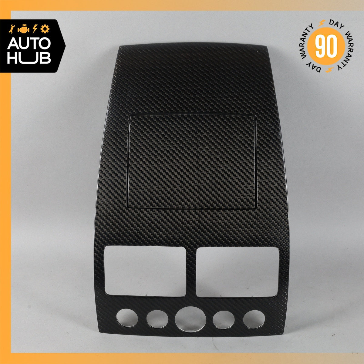 10-15 Aston Martin DB9 Rapide Center Console Navi Trim Bezel Panel Carbon OEM - photo 2
