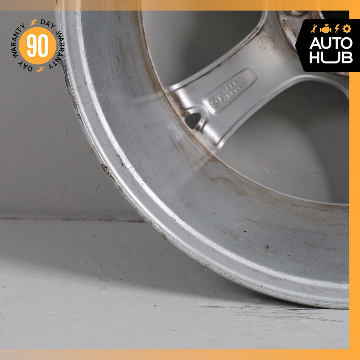 Mercedes W221 S550 CL550 S400 9.5 x 19 19" Rear Wheel Rim Silver 2214015902 OEM - photo 10