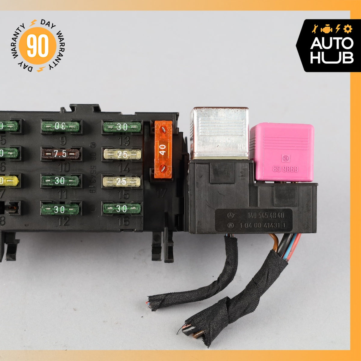92-99 Mercedes W140 CL600 S500 Rear SAM Fuse Box Relay Control OEM - photo 5