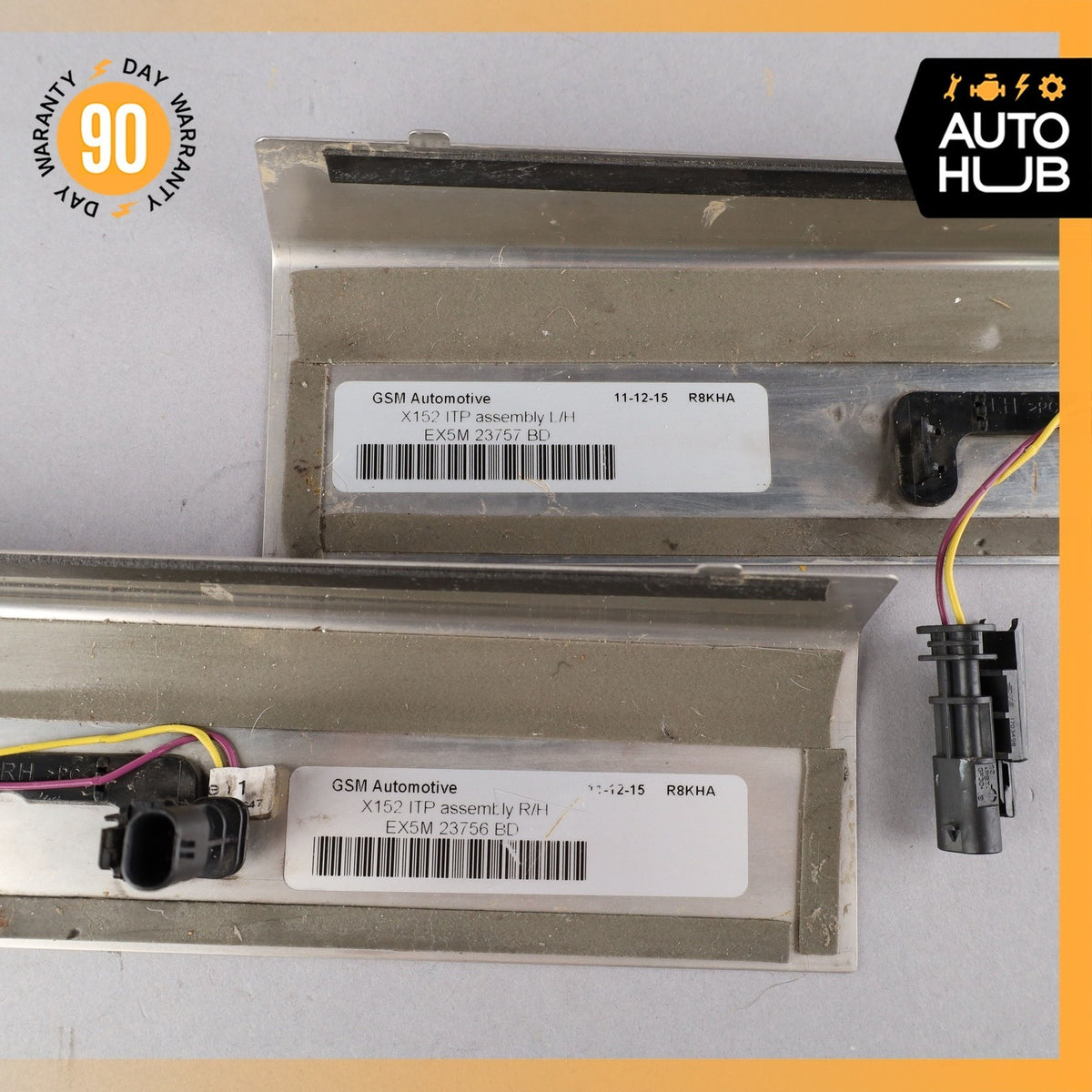 14-24 Jaguar X152 F-Type R Left & Right Illuminated Door Step Sill Panel Set OEM - photo 13