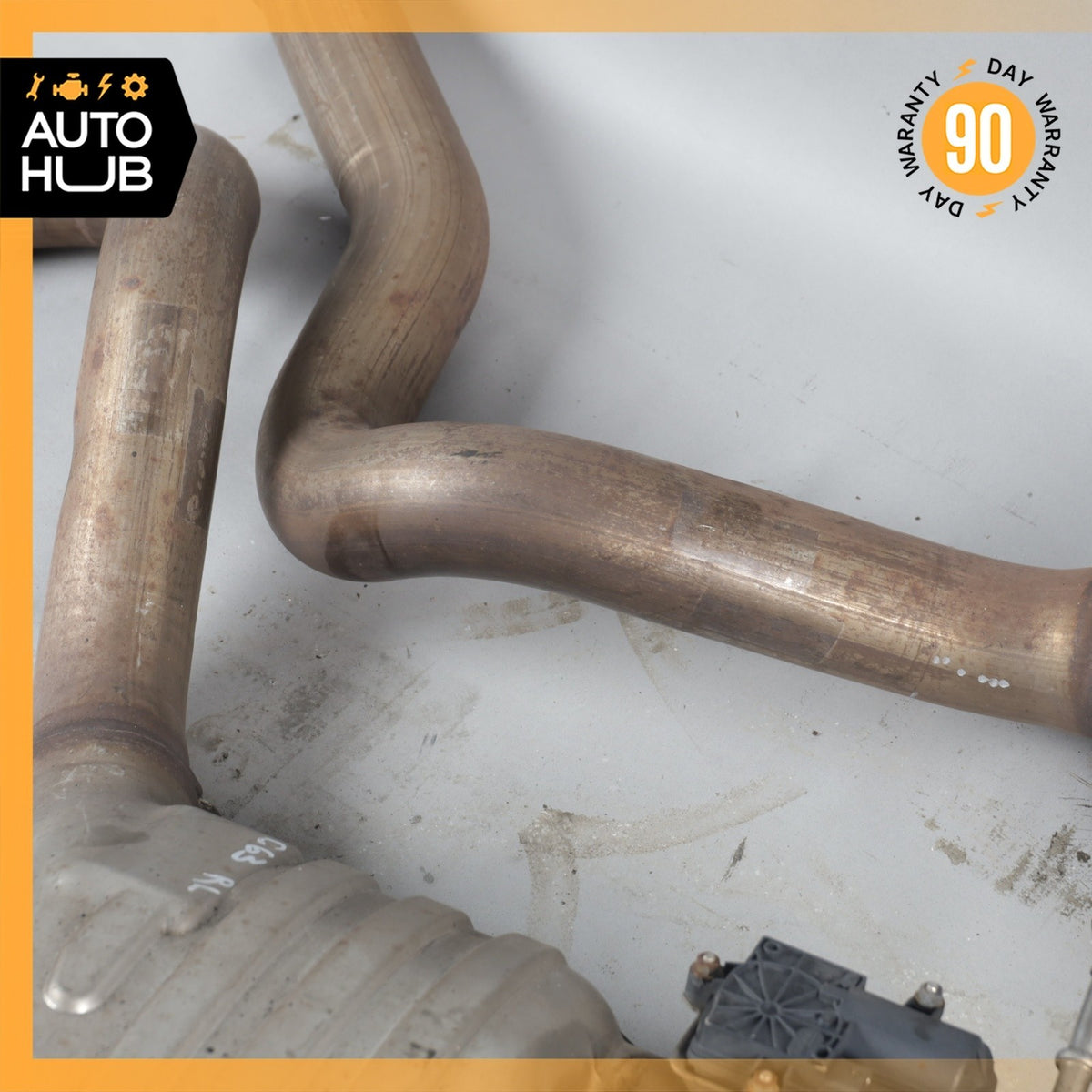 17-18 Mercedes W205 C63 AMG M177 Exhaust Muffler Mufflers w/ Valves OEM 64k - photo 4