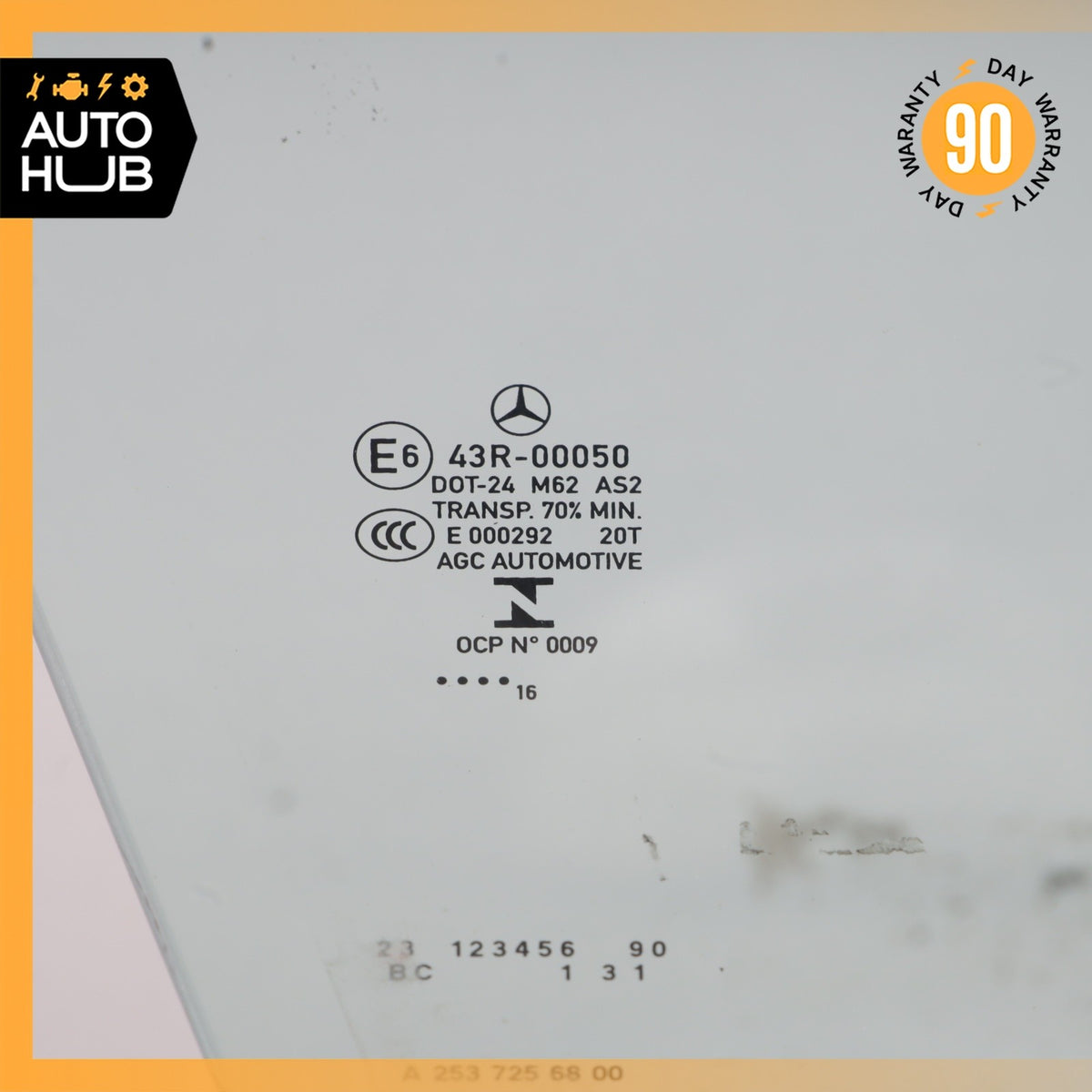 16-22 Mercedes X253 GLC300 Front Right Side Door Window Glass OEM - photo 6