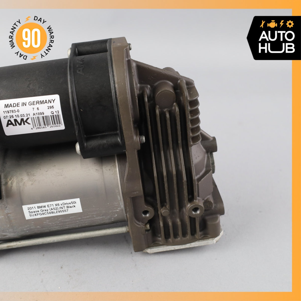 07-14 BMW E71 X6 xDrive50i X5 Airmatic Air Suspension Compressor Pump OEM - photo 5