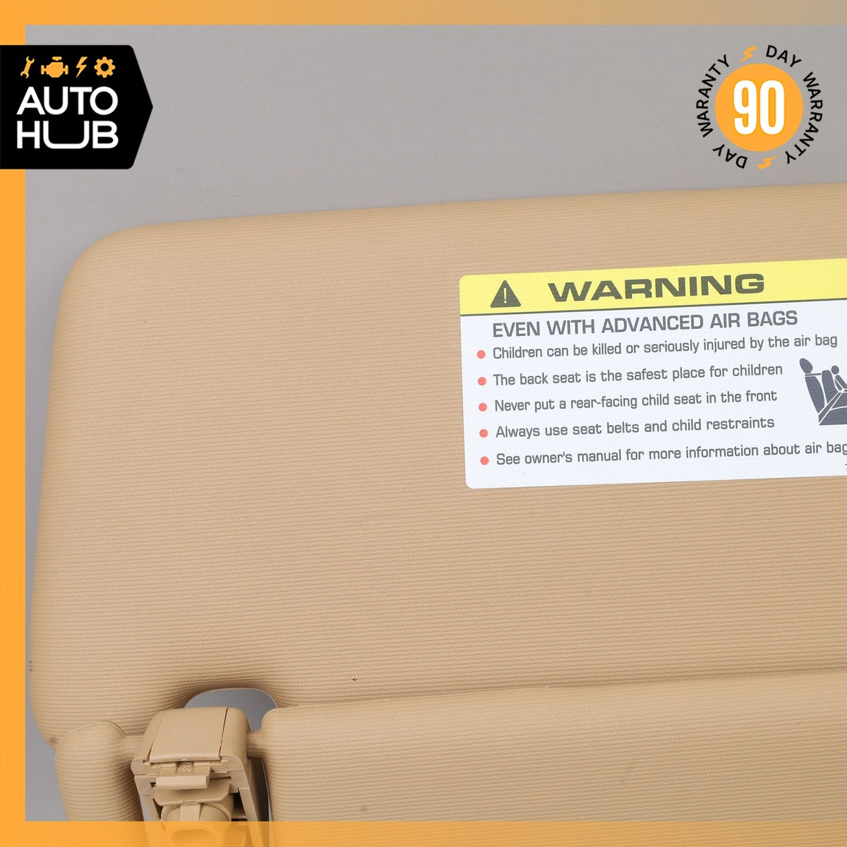 11-14 Porsche Cayenne 958 Sun Visor Sunvisor Front Right Side Beige OEM - photo 4