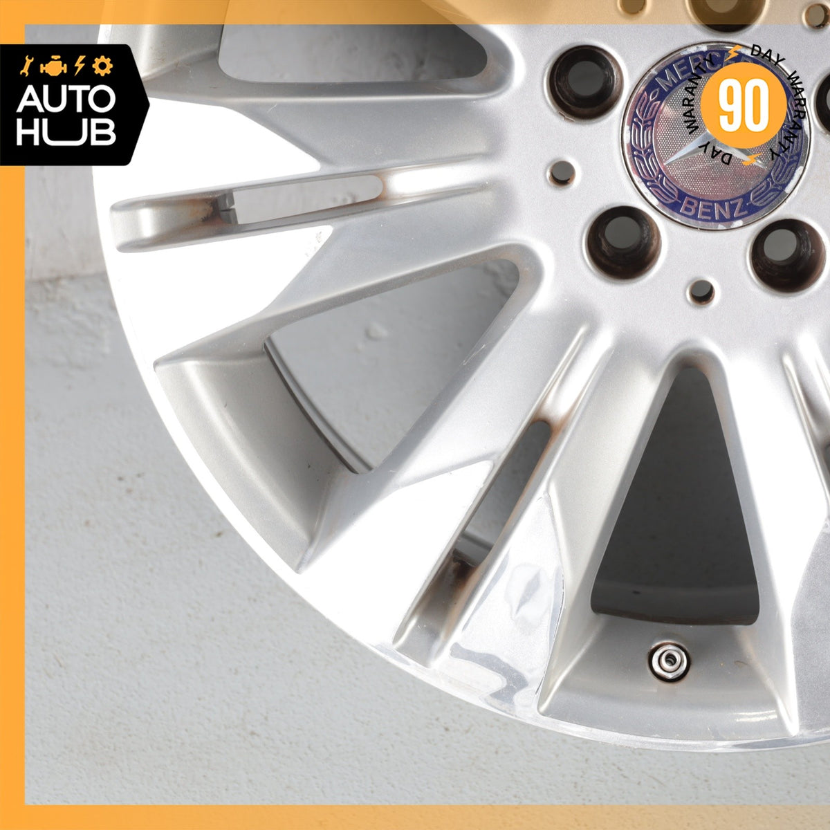 Mercedes W221 S400 S550 CL550 8.5 x 18 18" Wheel Rim Silver 2214017402 OEM - photo 4