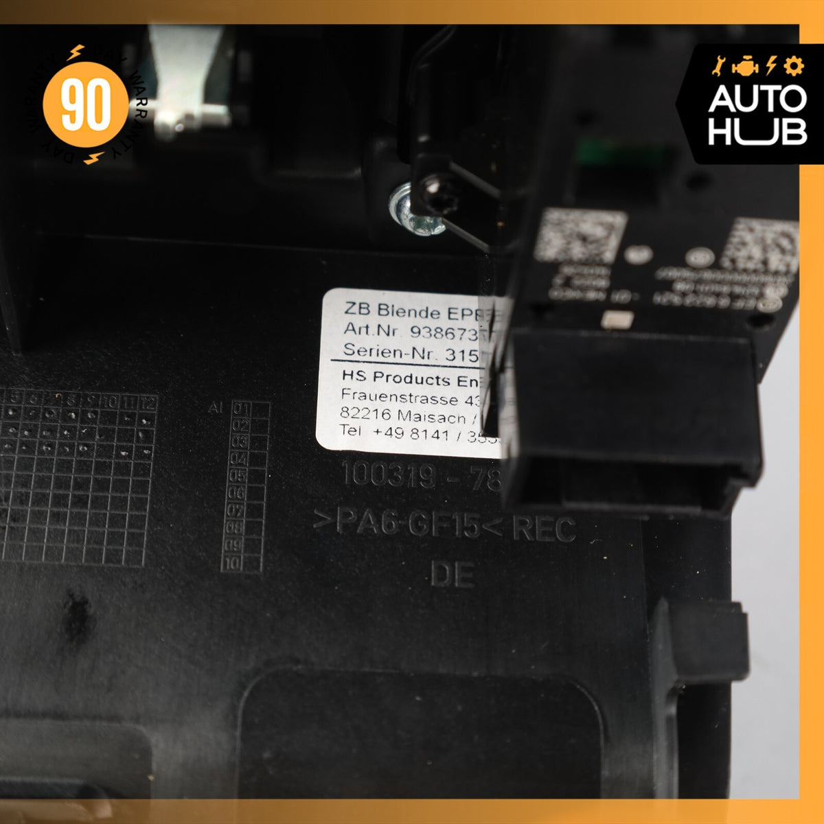 BMW i3 I01 Hybrid Center Console Parking Switch Socket w/ Cover OEM - photo 12