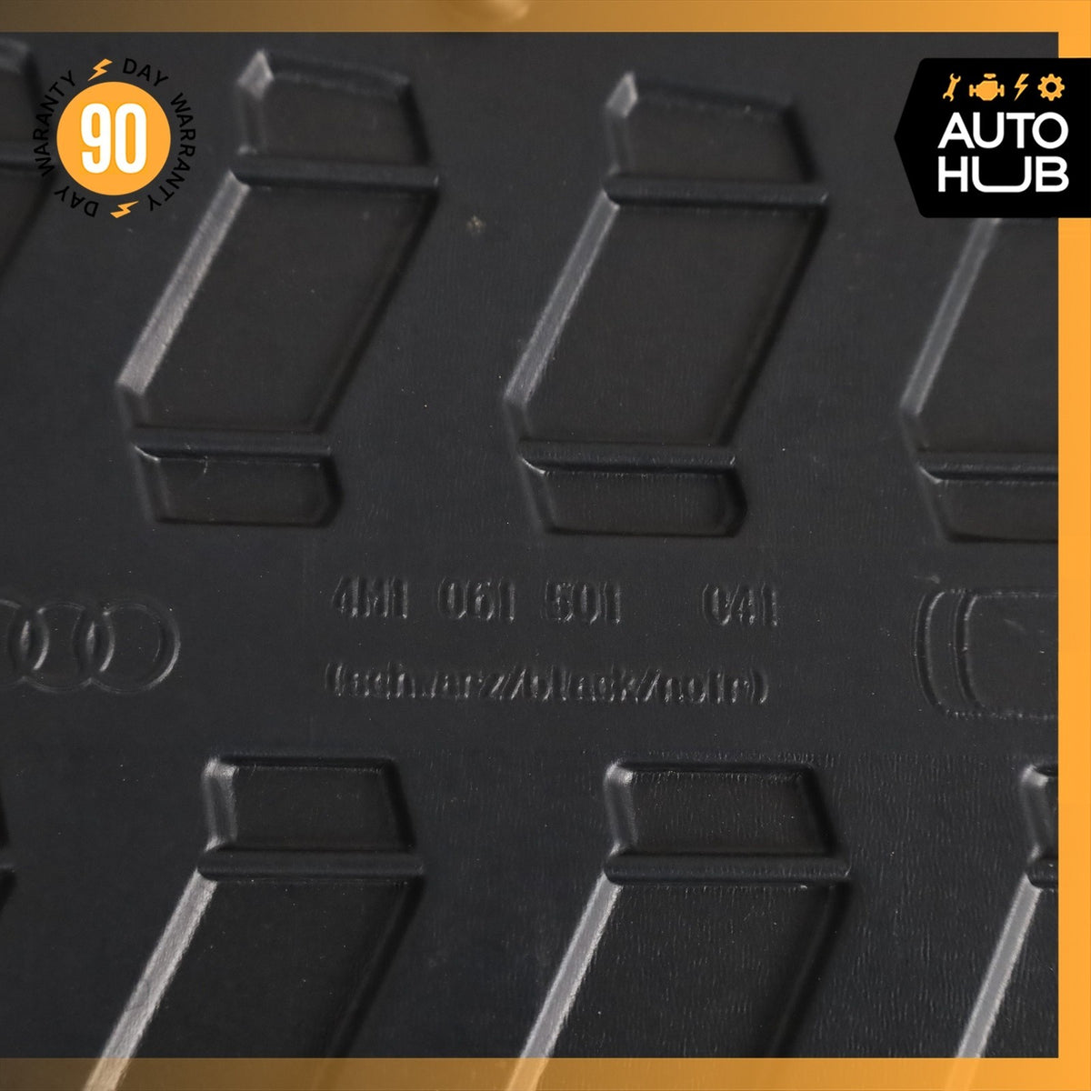 18-24 Audi 4M Q7 Front & Rear Floor Foot Mat Rubber Set OEM - photo 11