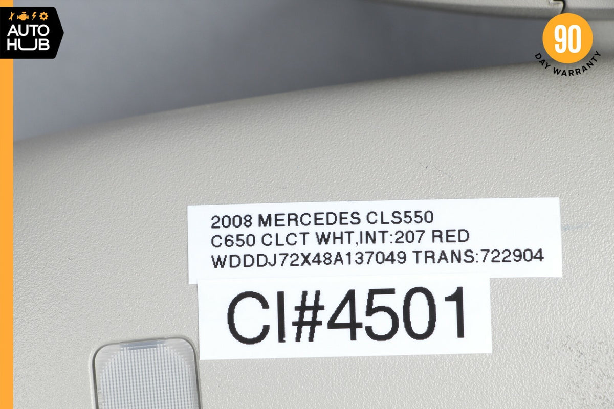 06-11 Mercedes W219 CLS550 CLS500 CLS63 AMG Interior Rear View Mirror Gray OEM - photo 12