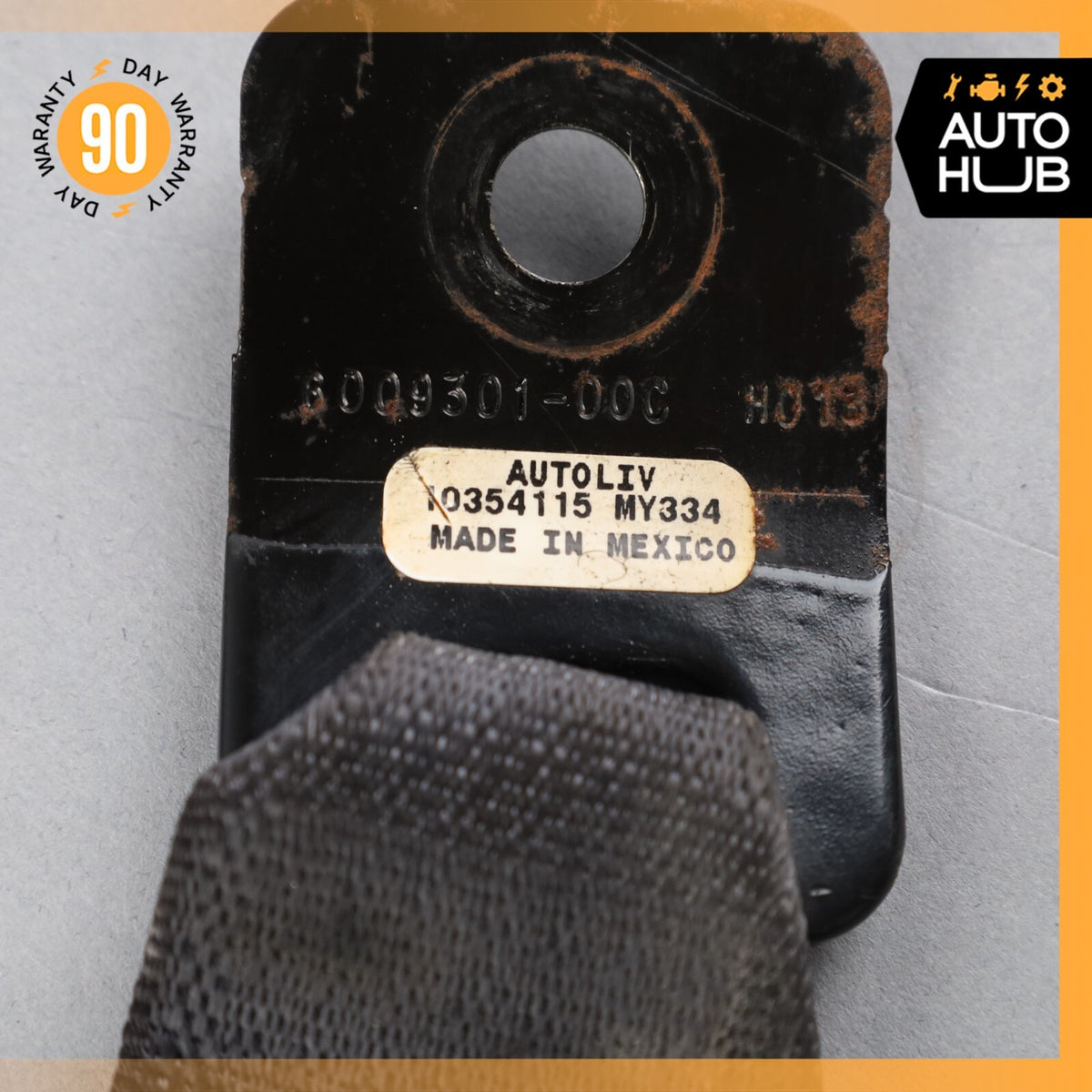 04-08 Cadillac XLR Left Driver Seatbelt Seat Belt Retractor Black 10354115 OEM - photo 15