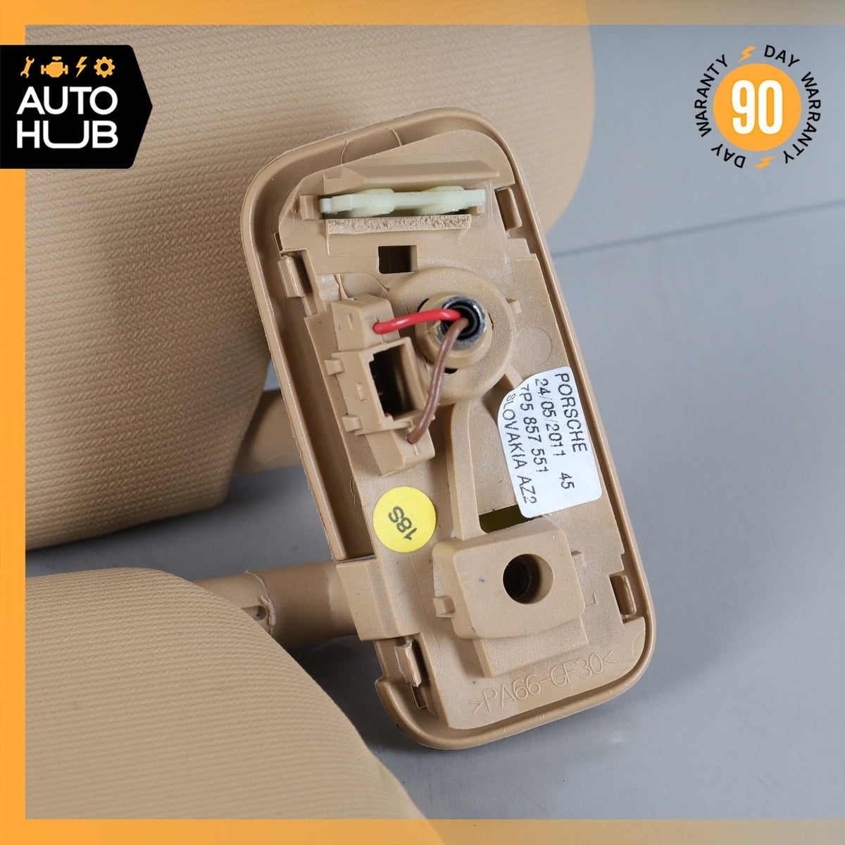 11-14 Porsche Cayenne 958 Sun Visor Sunvisor Front Left Driver Side Beige OEM - photo 14