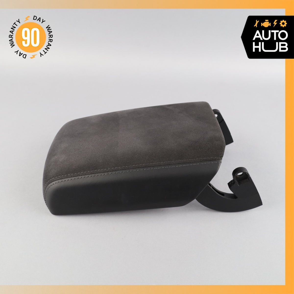 15-18 Porsche Macan 95B Front Center Console Armrest Arm Rest Suede Black OEM - photo 3
