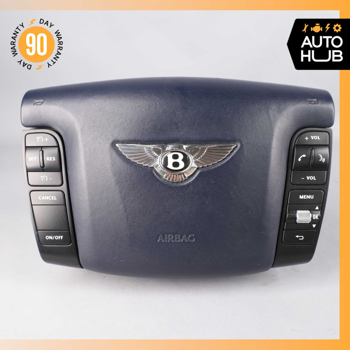 03-13 Bentley Continental Flying Spur GTC Driver Steering Wheel Airbag Blue OEM - photo 1