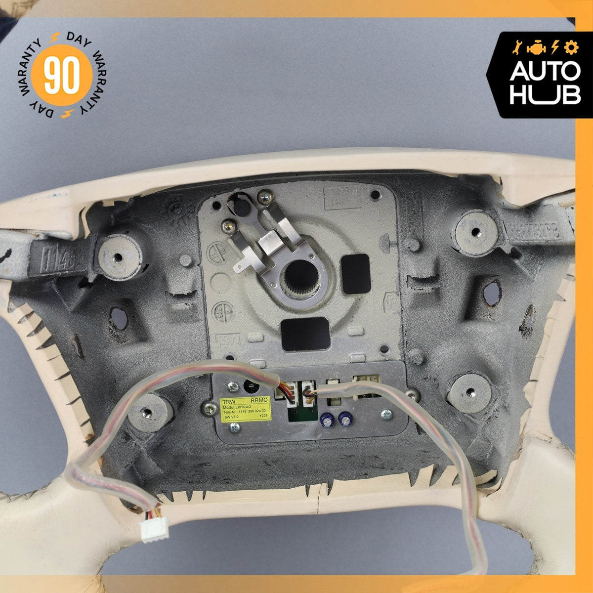 99-02 Bentley Arnage Steering Wheel Beige Blue PH27727PB OEM 42k - photo 8