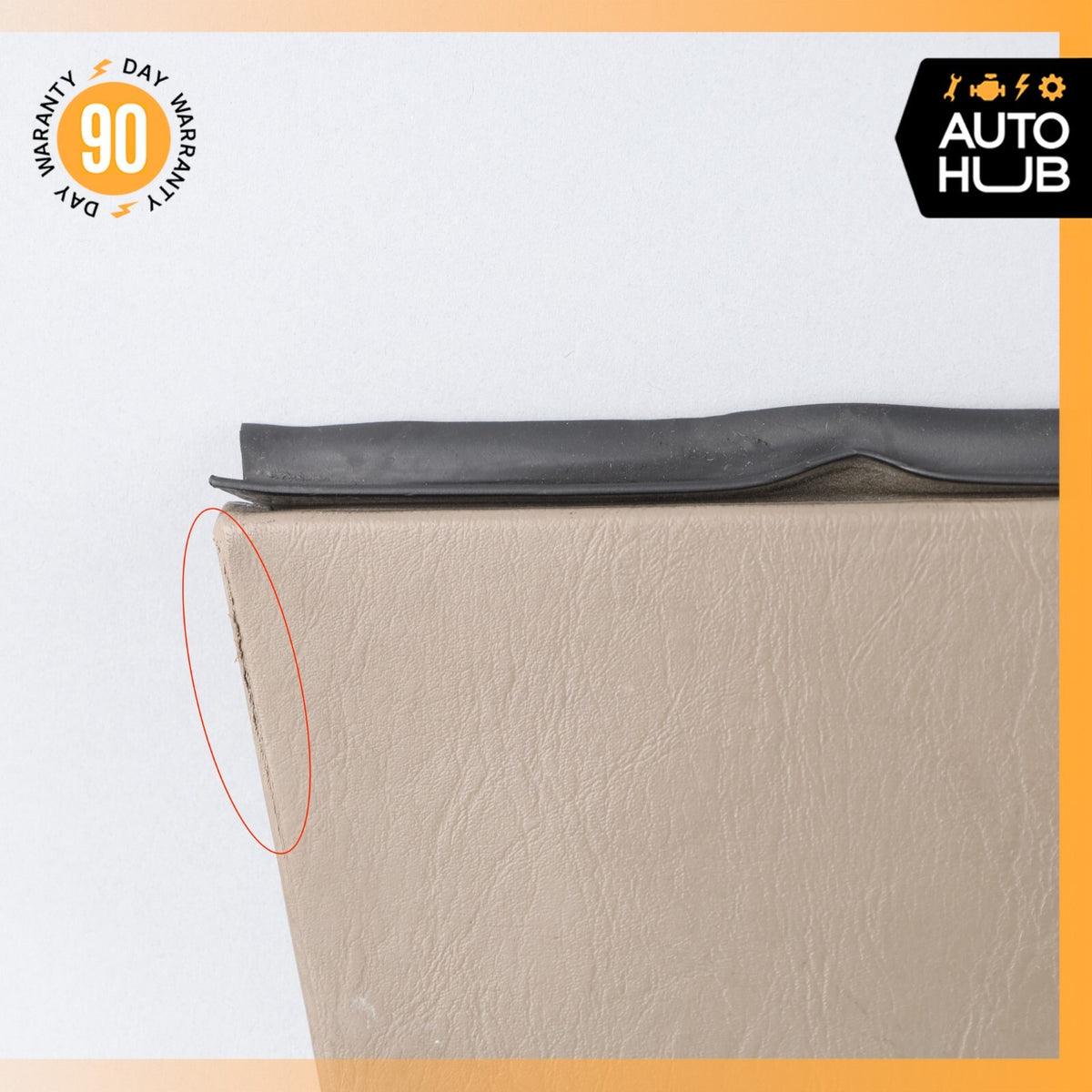 04-09 Cadillac XLR Left Driver Side Hard Top Hinge Cover Flap Trim Beige OEM - photo 2