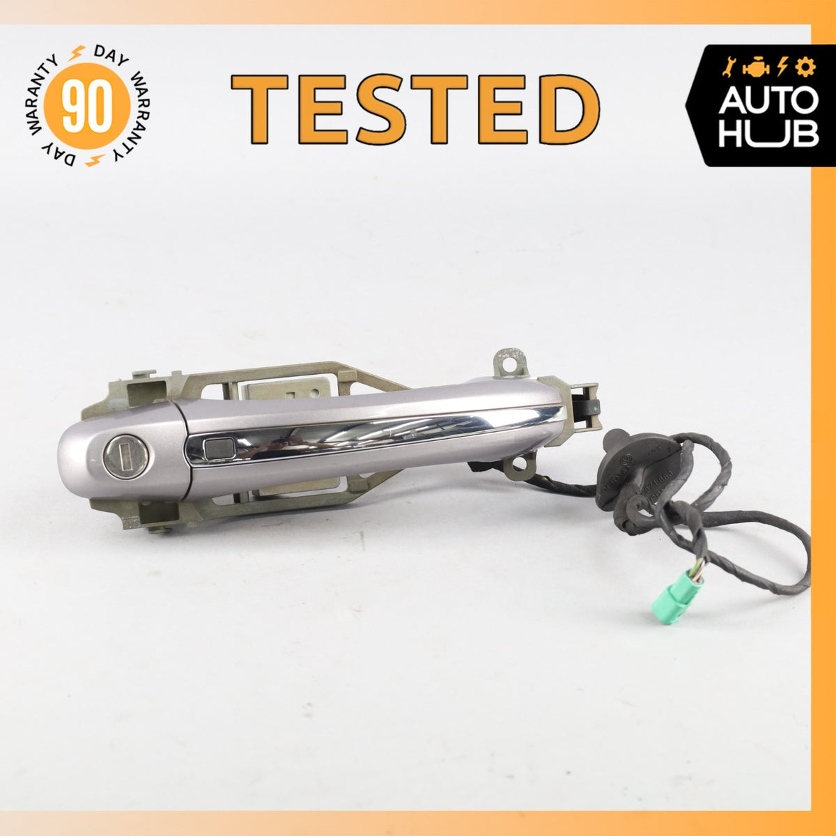 03-13 Bentley Continental GT Flying Spur Left Side Door Handle Keyless Go OEM - photo 1
