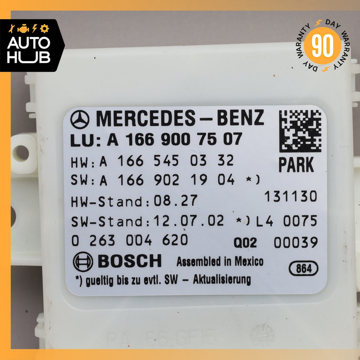 12-16 Mercedes X166 GL450 ML550 Park Assist Parktronic Sensor Module Control OEM - photo 6